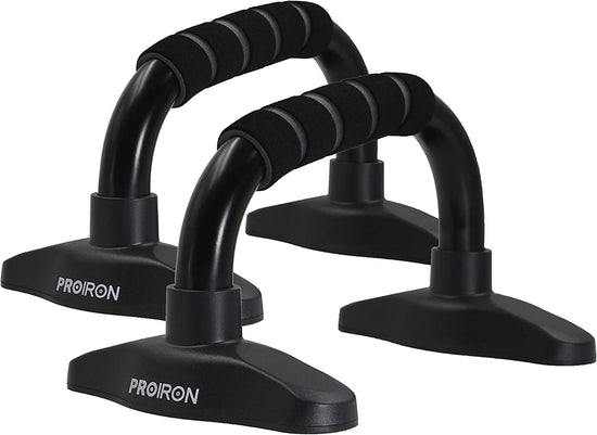 Push up Bar Stands, Push up Handles with Non Slip Foam Grip for Chest Press, Home Gym Fitness Exercise, Strength Training (1 Pair Black)