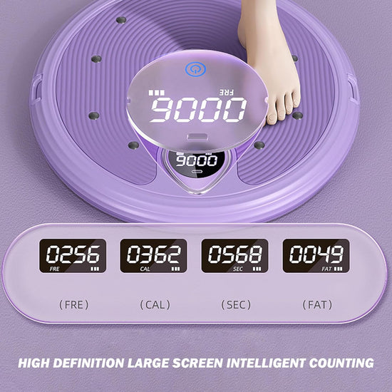 Twist Board 11.8'' Massage Waist Twisting Board with Pull Rope, AB Exercise with Counter 400KG Loading Waist Twisting Disc Quiet Indoor Fitness Equipment Waist Twisting Disc Exercise/438