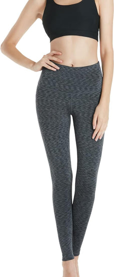 Women'S Thermal Tummy Control Yoga Pants with Pockets, High Waist Warm Fleece Lined Leggings, Winter Workout Running Tights