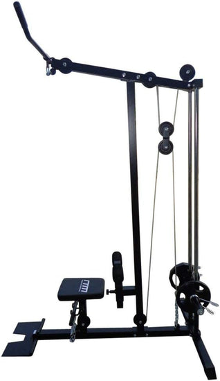 LAT Pulldown Low Row Fitness Plate Loaded Machine with Dual Guide Rod System