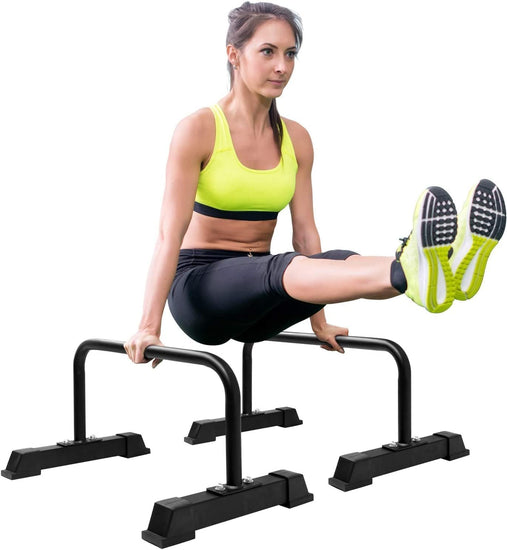Chin up & Push up Parallel Dip Bar - Parallette Dip Station Fitness Gym Strength Training Exercise Equipment