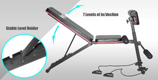 Energetics Multi-Function Incline Decline Weight Bench & Preacher Arm Curl Bench