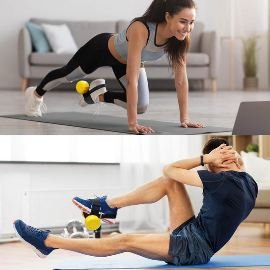 Monkeyfeet Dumbbell Attachment - Foot Weights for Exercise, Tibialis Trainer, Leg Workouts - Adjustable Ankle Weights & Ankle Straps for Weight Lifting - Home Gym Equipment for Leg Extensions,