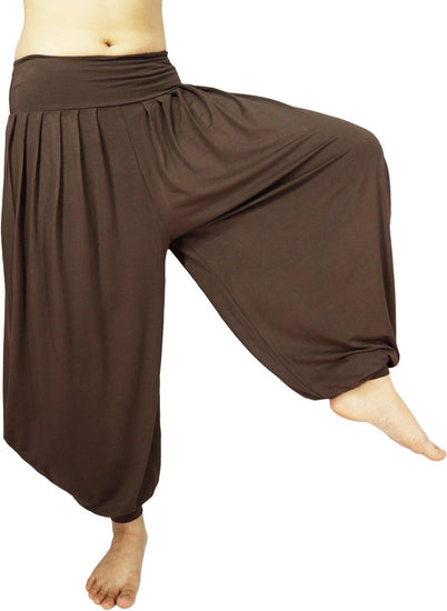 Women'S Drape Harem Aladdin Loose Elastic Waist Pants