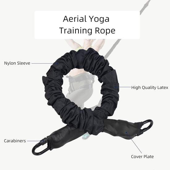 Single Bungee Fitness Resistance Rope, Aerial Dance Single Resistance Band Anti-Gravity Fitness Training Band - without Accessories - Professional Equipment for Home Fitness Exercise