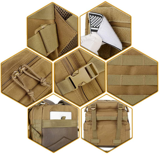 45L Military Tactical Backpacks Molle Army Assault Pack 3 Day Bug Out Survival Bag Hiking Treeking Rucksack