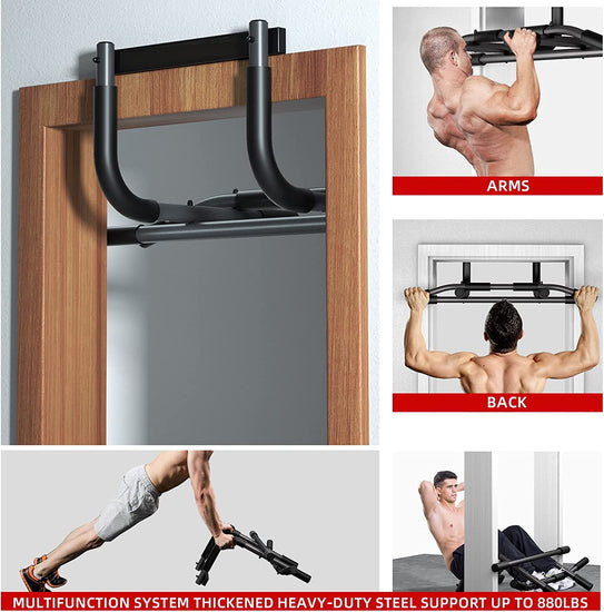 Multi Grip Pull up Bar for Doorway，Chin up Bar Heavy Duty Doorway Trainer for Home Gym Exercise Equipment，Pullup Bar Fits Most Door Ways
