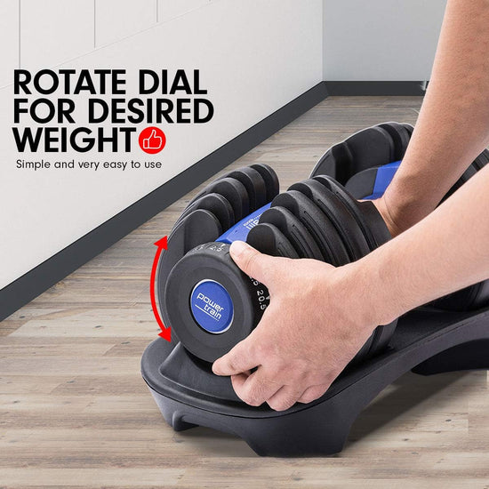 1X  24KG  Adjustable Home Gym Dumbbell - Blue