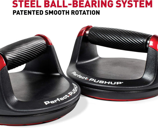 Perfect Pushup V2, Push up Handles, Fitness Equipment for Home Gym, Black, Pack of 2