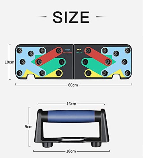 Push up Board Fitness Equipment-Push up Bar Core Muscle Trainer for Home Office Workout-Portable Fitness Exercise Tools Workout Push-Up Stands - Adjustable Pushup Board for Muscle Training