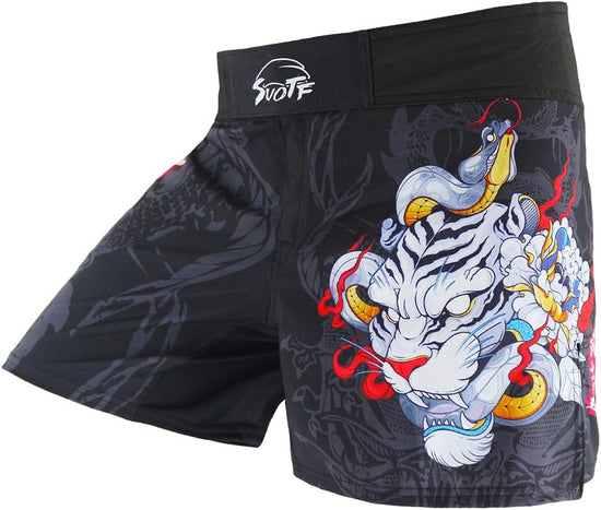 MMA Shorts for Men Fight Shorts Men BJJ Boxing Trunks for Men Grappling