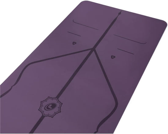 Original Yoga Mat – Free Yoga Bag Included - Patented Alignment System, Warrior-Like Grip, Non-Slip, Eco-Friendly and Biodegradable, Sweat-Resistant, Long, Wide, 4.2Mm Thick Mat for Comfort