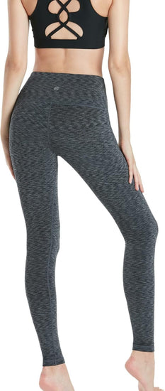 Women'S Thermal Tummy Control Yoga Pants with Pockets, High Waist Warm Fleece Lined Leggings, Winter Workout Running Tights