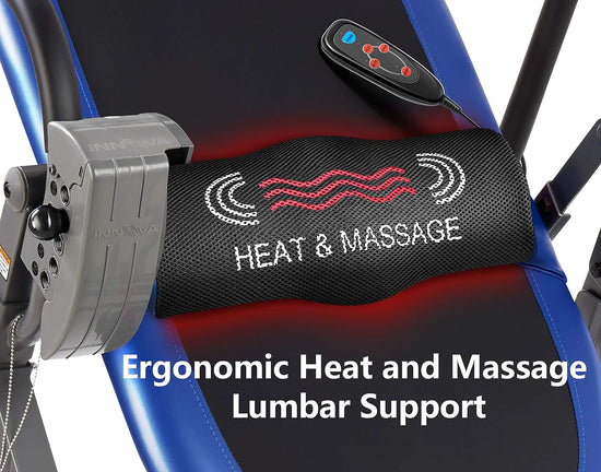 ITM4800 Advanced Heat and Massage Inversion Table,Black/Blue/Gray