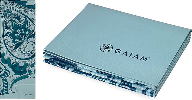 Yoga Mat - Folding Travel Fitness & Exercise Mat - Foldable Yoga Mat for All Types of Yoga, Pilates & Floor Workouts (68"L X 24"W X 2Mm Thick)