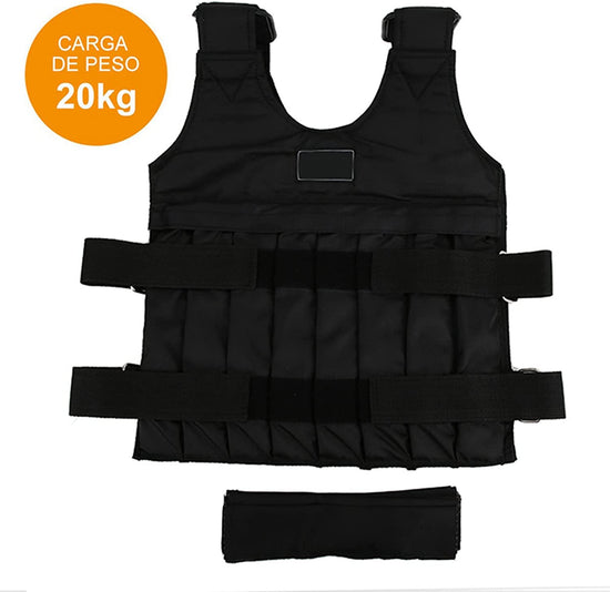 Weighted Vest, 20KG Weight Jacket Exercise Weightloading Training Waistcoat for Boxing Workout Fitness Running Weightlifting Training Powerlifting