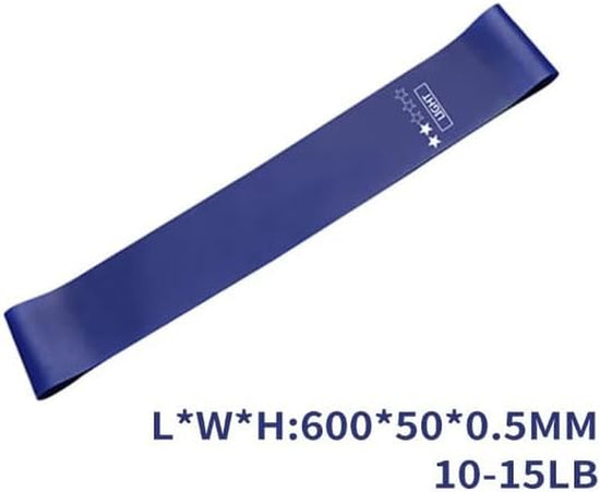 Fitness Resistance Bands for Indoor/Outdoor Workouts and Muscle Toning, with Each Band Indicating Different Strength Levels, Black-Extra Heavy, Red-Heavy, Yellow-Medium, Blue-Light, Green-Extra Light