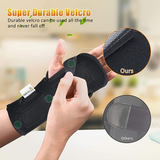 Updated 2021 Wrist Brace for Carpal Tunnel, Night Sleep Wrist Support Brace, Wrist Splint, Great for Wrist Pain, Sprain, Sports Injuries, Joint Instability, Suitable for Left and Right Hands