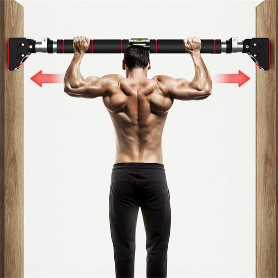 Pull up Bar No Screw Installation Doorway Chin up Bar Adjustable Width Locking Mechanism Fitness Workout Bar Home Gym Equipment