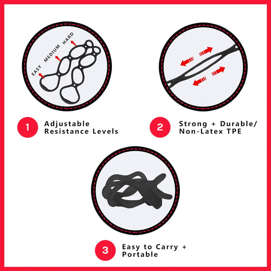 Resistance Bands 7 Ring Adjustable Resistance Bands for Working Out Home Workout Walking Exercise Workout Bands Fitness Program Exercise Bands Stretch Bands for Recovery
