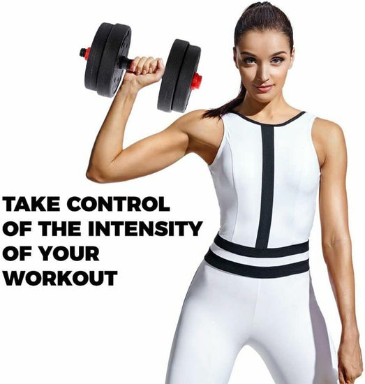 Adjustable Dumbbell Set with Barbell - Best for Home Gym Weight Lifting, Fitness Workout Exercise. Suitable for Men & Women. Available in 10/15/20/40 Kg