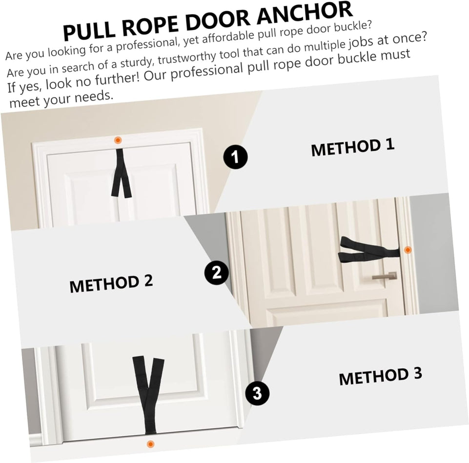 1Pc Pull Cord Door Buckle Pull Rope Door Anchor Resistance Bands Strap Door Anchor System Pulldown Rope Door Anchor Elastic Fitness Nylon Products