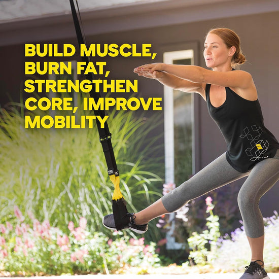 ALL-IN-ONE Suspension Training: Bodyweight Resistance System | Full Body Workouts for Home, Travel, and Outdoors | Build Muscle, Burn Fat, Improve Cardio | Free Workouts Included