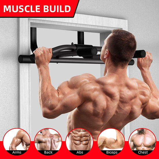 Multi Grip Pull up Bar for Doorway，Chin up Bar Heavy Duty Doorway Trainer for Home Gym Exercise Equipment，Pullup Bar Fits Most Door Ways