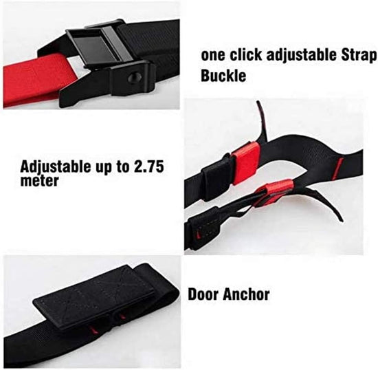 Suspension Trainer Bodyweight Fitness for Full Body Workout Home Gym Resistance System