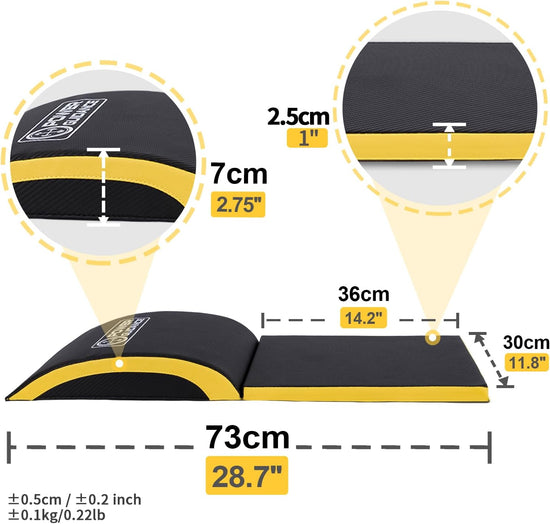 Ab Exercise Mat - Sit up Pad - Abdominal & Core Trainer Mat for Full Range of Motion Ab Workouts…
