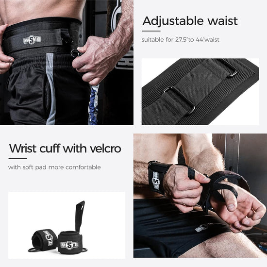 MMA Boxing Training Resistance Belt Band Set Power Punch Pro Strength Training Equipment for Muay Thai,Karate Combat,Fitness,Basketball,Volleyball,Football Men&Women
