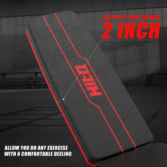 Weight Bench, Adjustable Weight Bench, Strength Training Benches for Full Body Workout & Home Gym with Resistance Bands