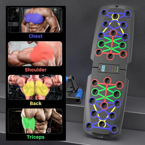 Push up Board 28-In-1, Portable Push up Handles for Floor,Foldable Multi-Function Push up Bars, Professional Push up Stands Strength Training Exercise Fitness Equipment