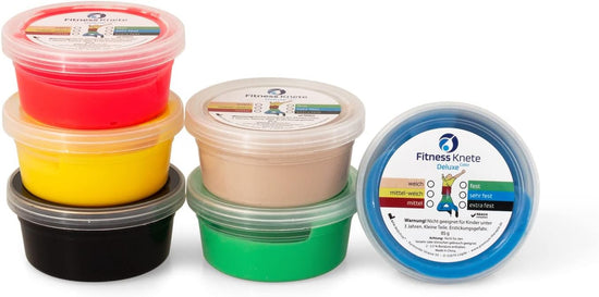 Deluxe Colour | 85G | Complete Set of 6 | Hand Exerciser | Finger Trainer