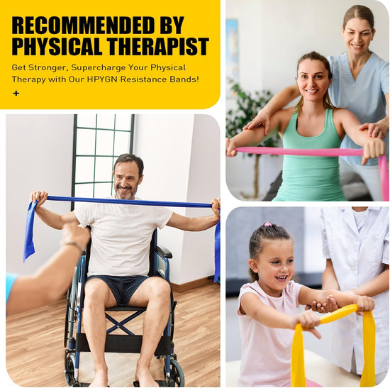 Resistance Bands,  Exercise Bands, Fitness Bands for Physical Therapy, Strength Training, Yoga, Pilates, Stretching, Non-Latex Elastic Bands with Different Strengths,Workout Bands for Home