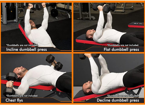 Fid Bench Weight Bench Press Foldable Full Body Training Equipment for Home Gym Workout Fitness