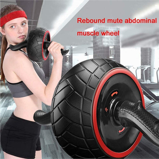 Ab Wheel Roller Pro Fitness Equipment Ab Workout Machine Abdominal Wheel Exercise Equipment Home Gym Core Training with Knee Pad
