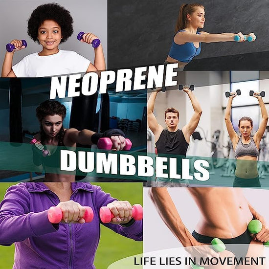 Neoprene Workout Dumbbell,Neoprene Arm Weights with Non-Slip Grip, Strength Training Equipment Workout Weights for at Home or Gym Training