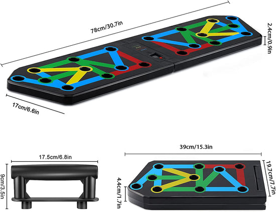 13 in 1 Push up Board with Smart Counting, Foldable Multi-Function Push up Bars, Portable Push up Handles for Floor, Professional Push up Stands Strength Training Exercise Fitness Equipment