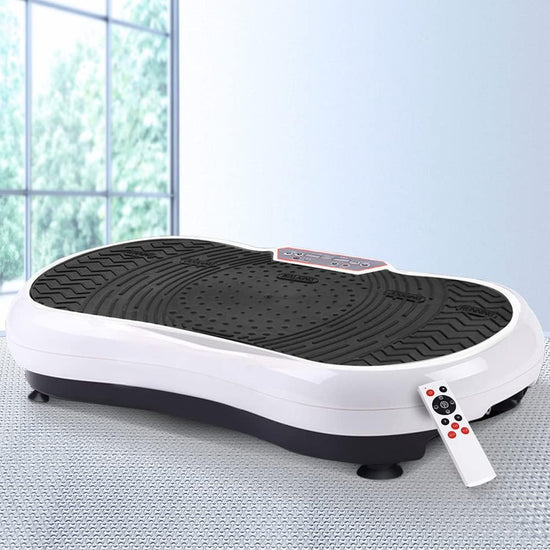 Vibration Machine, 99 Speed Foot Massager Vibrations Platform Machines Plate Exercise Weight Loss Fitness Home Gym Body Workout, with Resistance Bands and Remote Control