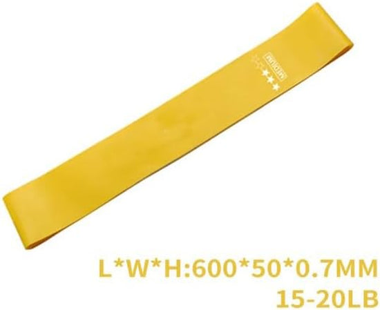 Fitness Resistance Bands for Indoor/Outdoor Workouts and Muscle Toning, with Each Band Indicating Different Strength Levels, Black-Extra Heavy, Red-Heavy, Yellow-Medium, Blue-Light, Green-Extra Light