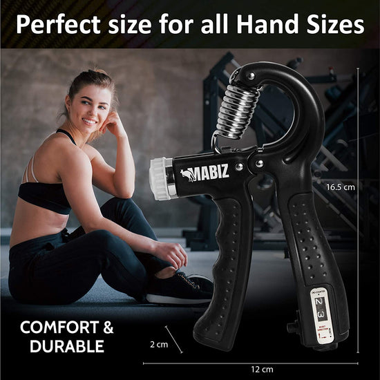 Hand Grip Strengthener(10-60Kg)-Premium Quality Forearm Strengthener with Adjustable Resistance, Intelligent Counting, Nonslip Ergonomic Handle for Athletes, Musicians, Rock Climbers and Therapy Workout
