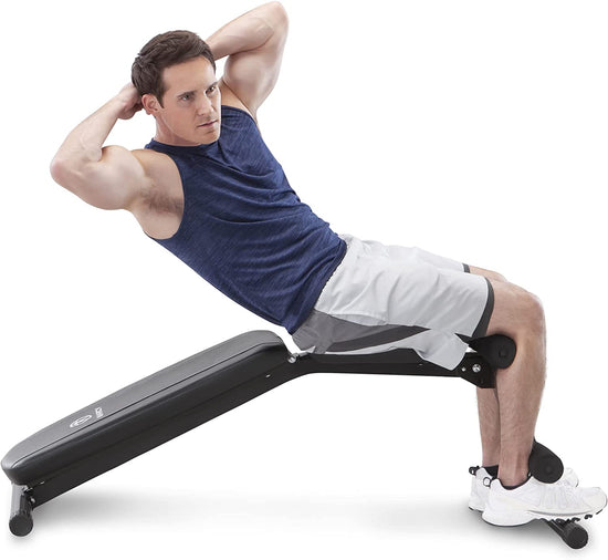 Multi-Position Workout Utility Bench for Home Gym Weightlifting and Strength Training SB-10115, Black