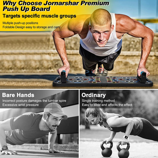 56 in 1 Push up Board, Bigger Size Multi-Function Professional Foldable Push up Bar, Portable Push up Handles for Floor, for Strength Training, Push-Up Challenge Board for Men and Women