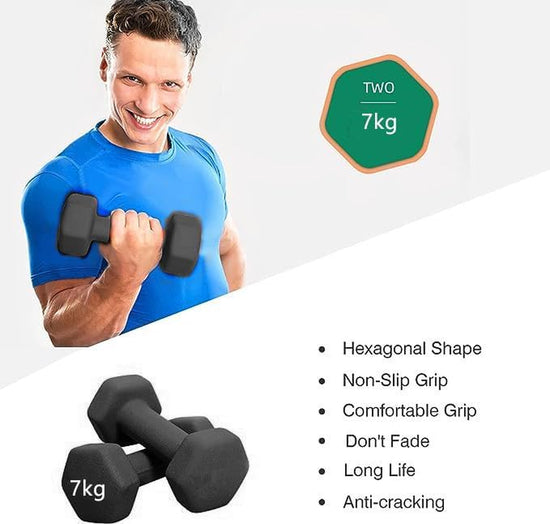 Neoprene Workout Dumbbell,Neoprene Arm Weights with Non-Slip Grip, Strength Training Equipment Workout Weights for at Home or Gym Training