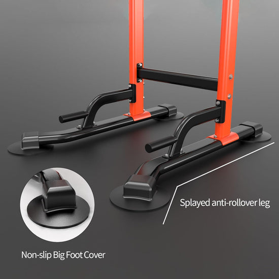 Pull up Dip Station for Home Gym Strength Training Fitness Workout Station Chin-Ups Push-Ups Pull-Ups Dip-Ups 330LBS T055CDC