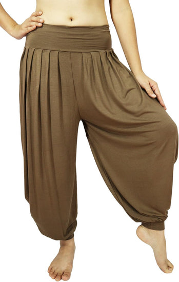 Women'S Drape Harem Aladdin Loose Elastic Waist Pants