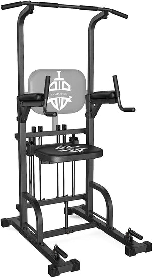 Power Tower Pull up Dip Station Multi-Function Home Gym Strength Training Fitness Equipment 440LBS