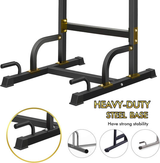 Power Tower Workout Pull up & Dip Station Adjustable Multi-Function Home Gym Fitness Equipment