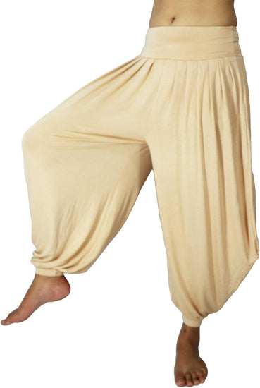 Women'S Drape Harem Aladdin Loose Elastic Waist Pants